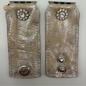 Watch Me Creations Glistening Silver Apple Watch Band